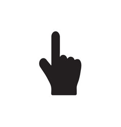 Pointing hand gesture icon graphic design template