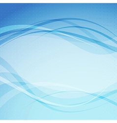 Abstract blue transparent wave background Vector Image