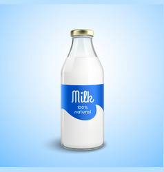 Milk bottle Royalty Free Vector Image - VectorStock