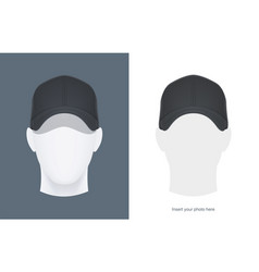Safety cap in neon colors on mannequin head Vector Image
