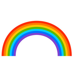 Simple 7-color rainbow element on white Royalty Free Vector