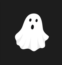 White Ghost Halloween Royalty Free Vector Image