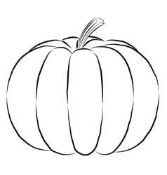 Pumpkin pictogram Royalty Free Vector Image VectorStock