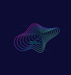 Dynamic gradient line background Royalty Free Vector Image