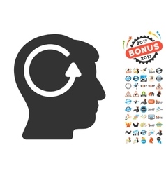 Refresh head memory icon Royalty Free Vector Image