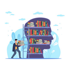 Reading concept Royalty Free Vector Image - VectorStock