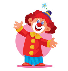 Celebratory clown Royalty Free Vector Image - VectorStock