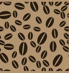 Coffee beans seamless pattern background Vector Image