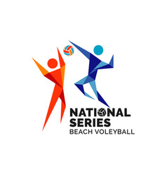 Logo for volleyball Royalty Free Vector Image - VectorStock