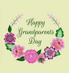 Happy grandparents day card Royalty Free Vector Image