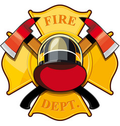 Fire fighters maltese cross symbol icon Royalty Free Vector