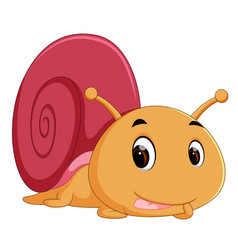 A smiling snail Royalty Free Vector Image - VectorStock