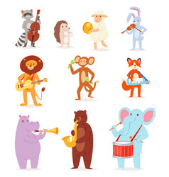 Musical animals Royalty Free Vector Image - VectorStock