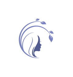 Cosmetic beauty logo design Royalty Free Vector Image