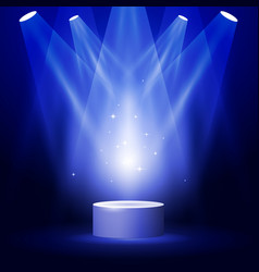 Stage or podium with spotlighting - award Vector Image