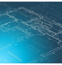 Architectural blueprint Royalty Free Vector Image