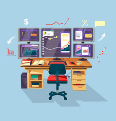 Trading Desk Trader Vector Images (48)