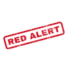 Red Alert Rubber Stamp Royalty Free Vector Image