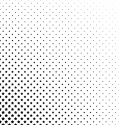 Black and white pentagram star pattern background Vector Image