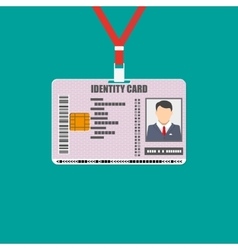 Plastic id cards personal registration form card Vector Image