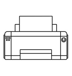 Copier printer icon outline style Royalty Free Vector Image