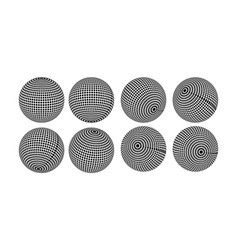 Abstract halftone 3d spheres Royalty Free Vector Image