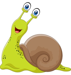 Cute snail isolated on white background Royalty Free Vector