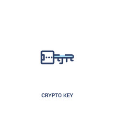 Crypto key icon isolated key icon from Royalty Free Vector