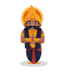 Ravana Cartoon Character Royalty Free Vector Image