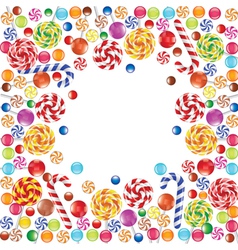 Realistic sweet candies collection Royalty Free Vector Image