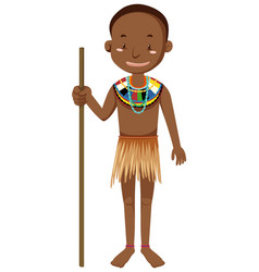 Ethnic people african tribes in traditional Vector Image