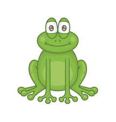 Frog on a rock Royalty Free Vector Image - VectorStock