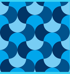 Abstract concept sea waves seamless pattern Vector Image