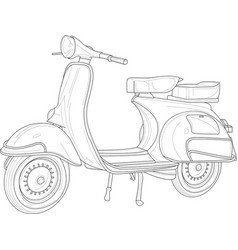 Scooter Blueprint Vector Images (76)