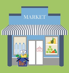 Mall Flat Big Urban Store Buildings Hypermarket Vector Image mall-flat-big-urban-store-buildings-hypermarket-vector-image