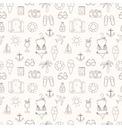 On vacation summer seamless pattern Royalty Free Vector