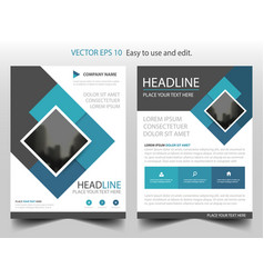 Brochure template business flyer Royalty Free Vector Image