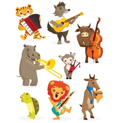 Musical animals Royalty Free Vector Image - VectorStock