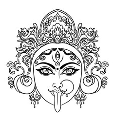 Hindu goddess lakshmi Royalty Free Vector Image