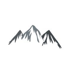 Glacier melting icon flat style Royalty Free Vector Image