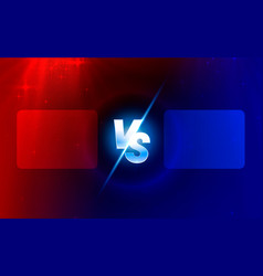 Versus game cover banner sport vs team concept Vector Image