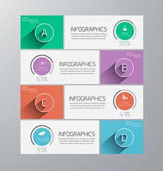 Flat Infographic Design Royalty Free Vector Image