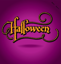 HALLOWEEN hand lettering set Royalty Free Vector Image