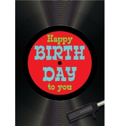 Happy birthday celebration type font design Vector Image