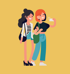 Two friends Royalty Free Vector Image - VectorStock