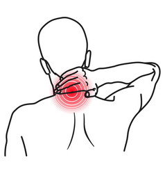 Shoulder pain icon injury or disease problem Vector Image