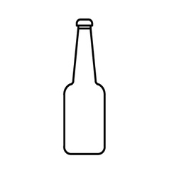 Beer bottle outline Royalty Free Vector Image - VectorStock