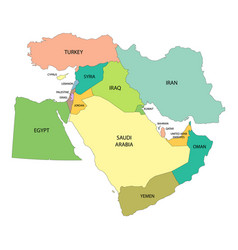 Iraq map Royalty Free Vector Image - VectorStock