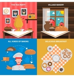 Bakery shop design concept Royalty Free Vector Image
