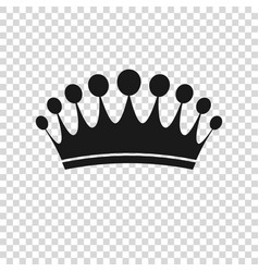 Crown icon in trendy flat style isolated on white Vector Image